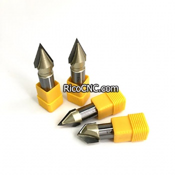 Carbide Tipped 3D V Bits 45 60 90 120 Degree CERATIZIT V Chamfer Router Bits