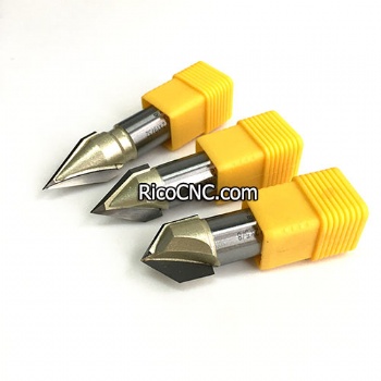 Puntas de carburo 3D V 45 60 90 120 grados CERATIZIT V Chamfer Router Bits