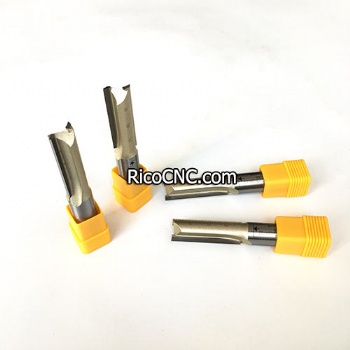 Long CEL Two Straight Flutes End Mill Tungsten Tipped CNC Tool Router for Wood Cutting