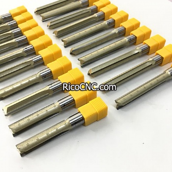 Long CEL Two Straight Flutes End Mill Tungsten Tipped CNC Tool Router for Wood Cutting