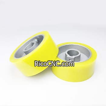 Polyurethane Feed Roller Wheels D=120 B=30 W=50 for Woodworking Planer Moulders