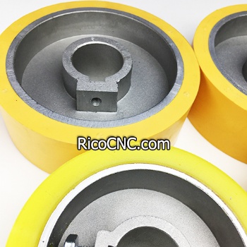 Polyurethane Feed Roller Wheels D=120 B=30 W=50 for Woodworking Planer Moulders