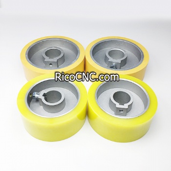 Polyurethane Feed Roller Wheels D=120 B=30 W=50 for Woodworking Planer Moulders