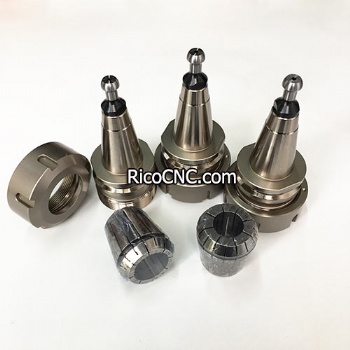 ISO30 ER40 Tool Holder with Cover Nut and Pull Stud for HSD Spindles