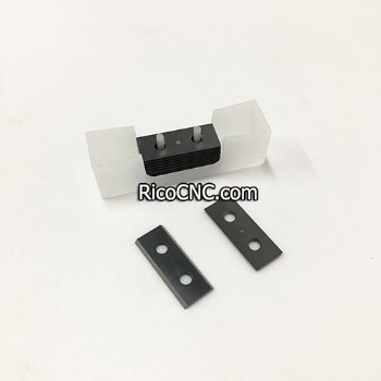 Insertos de carburo CNC de 2 filos 30x12x1,5mm-35 para cepilladoras y cabezales de corte helicoidal