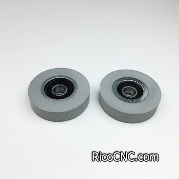 Rodillos de presión engomados 64.5x12x16mm para la chapadora de cantos EBM KDP16