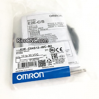 Omron Small-diameter Proximity Sensor E2E-C04S12-WC-B2 2M for High Precision Detection