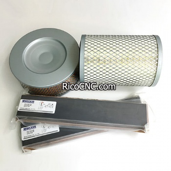 Recambios de filtro de aire para Becker 84040110000 MANN C15124-1 BUSCH 532004 RIETSCHLE 731324 730517