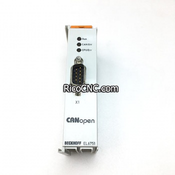 Beckhoff EtherCAT Terminal EL6751 with Master Slave Terminal for CANopen