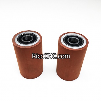 Rubber Feed Roller 33x10x55mm with Bearing for Woodworking Edgebanding Machine