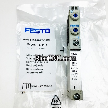 New FESTO 573418 VUVG-B10-B52-ZT-F-1T1L Air Solenoid Valve for Homag Machines