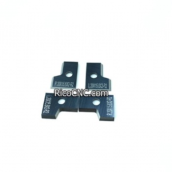 20x15.8x2mm Carburo de Radio Raspador Cuchillas Cuchilla para CEHISA encoladoras de cantos