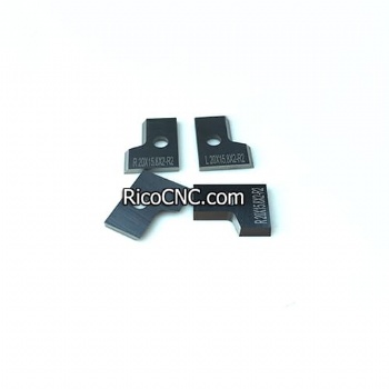 20x15.8x2mm Carburo de Radio Raspador Cuchillas Cuchilla para CEHISA encoladoras de cantos