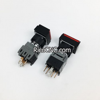 Fuji Electric AH165-TLR11E3 Illuminated Red Push Button Switch