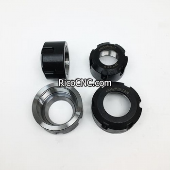 Tuercas de pinza con rosca izquierda CNC ER25 ER32 para mandriles de pinza CNC
