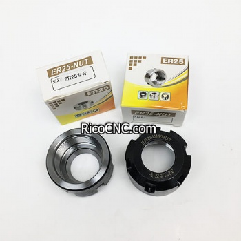 Tuercas de pinza con rosca izquierda CNC ER25 ER32 para mandriles de pinza CNC