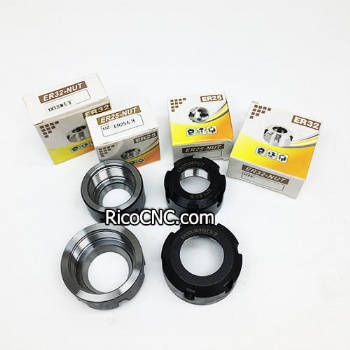 Tuercas de pinza con rosca izquierda CNC ER25 ER32 para mandriles de pinza CNC