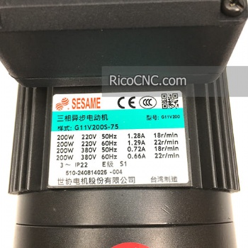 SESAME 200W Precision Gear Motor G11V200S-75