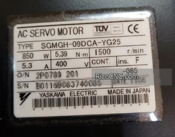 YASKAWA SGMGH-09DCA-YG25 AC Servo Motor