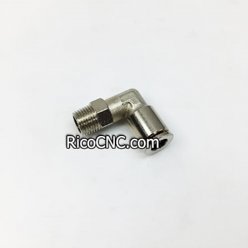 Homag 4-011-01-0989 4011010989 D=6 G1/8 Angular Threadable Connector