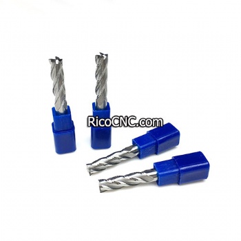 4 Flutes End Mill Upcut Spiral Carbide Router Bits for Wood Nylon Resin ABS Acrylic PVC MDF