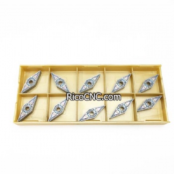 Cuchillas para torno CNC Herramientas de fresado CNC Cabezales de corte con forma de diamante VNMG160404
